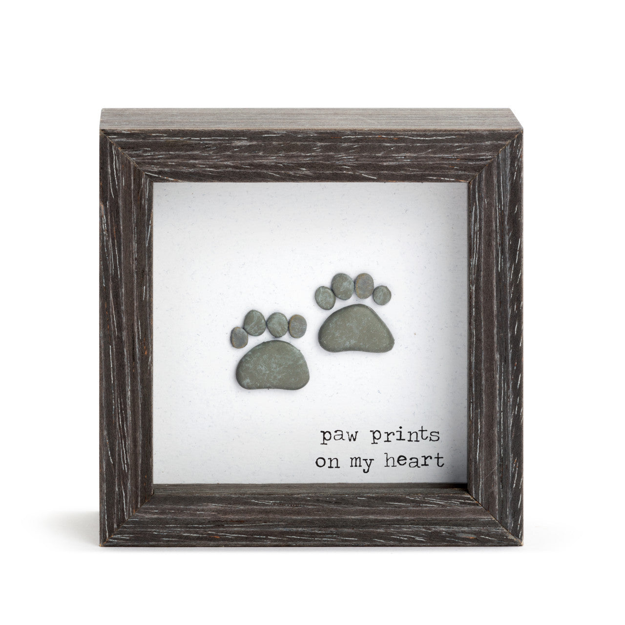Paw Prints on My Heart Shadow Box