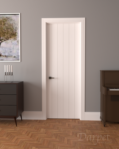 Forte Primed Groove Interior Door 6'-8 (80) — Darpet Doors & Trim