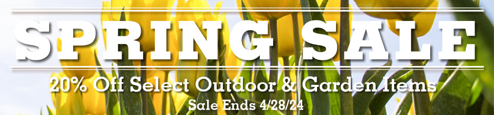 spring sale 20% off select outdoor and garden items