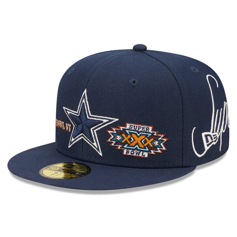 Gorra New Era MLB All-Over Patches Negro 59FIFTY Fitted