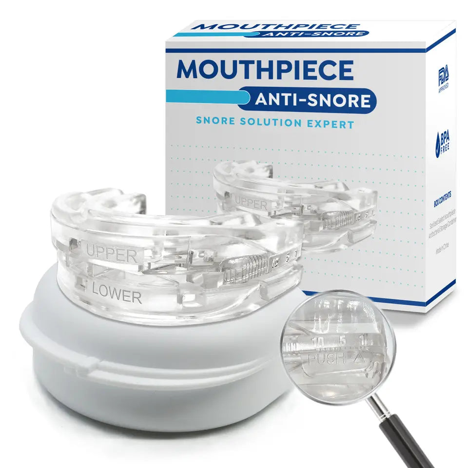 Image of Anti Snoring Mouthpiece Snore Stopper CPAP Machine for Sleep Apnea: New Micro CPAP Machines ATl T I e MOUTH PIECE g D ANTI-SNORE SNORE SOLUTION EXPERT # 