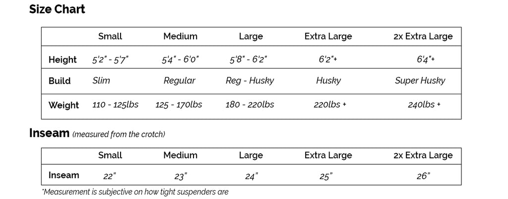 Rain Gear Pro Hurricane Bib Pants Size Guide