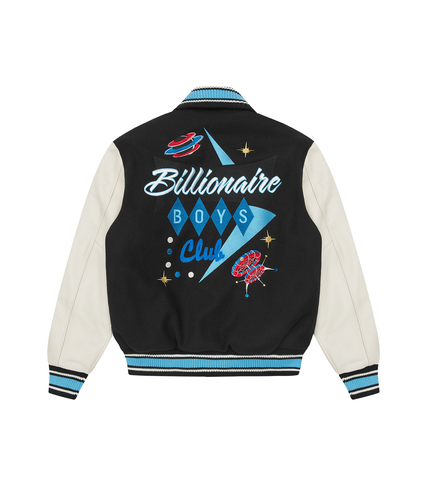 SATIN BOMBER JACKET - BLACK/PINK – Billionaire Boys Club