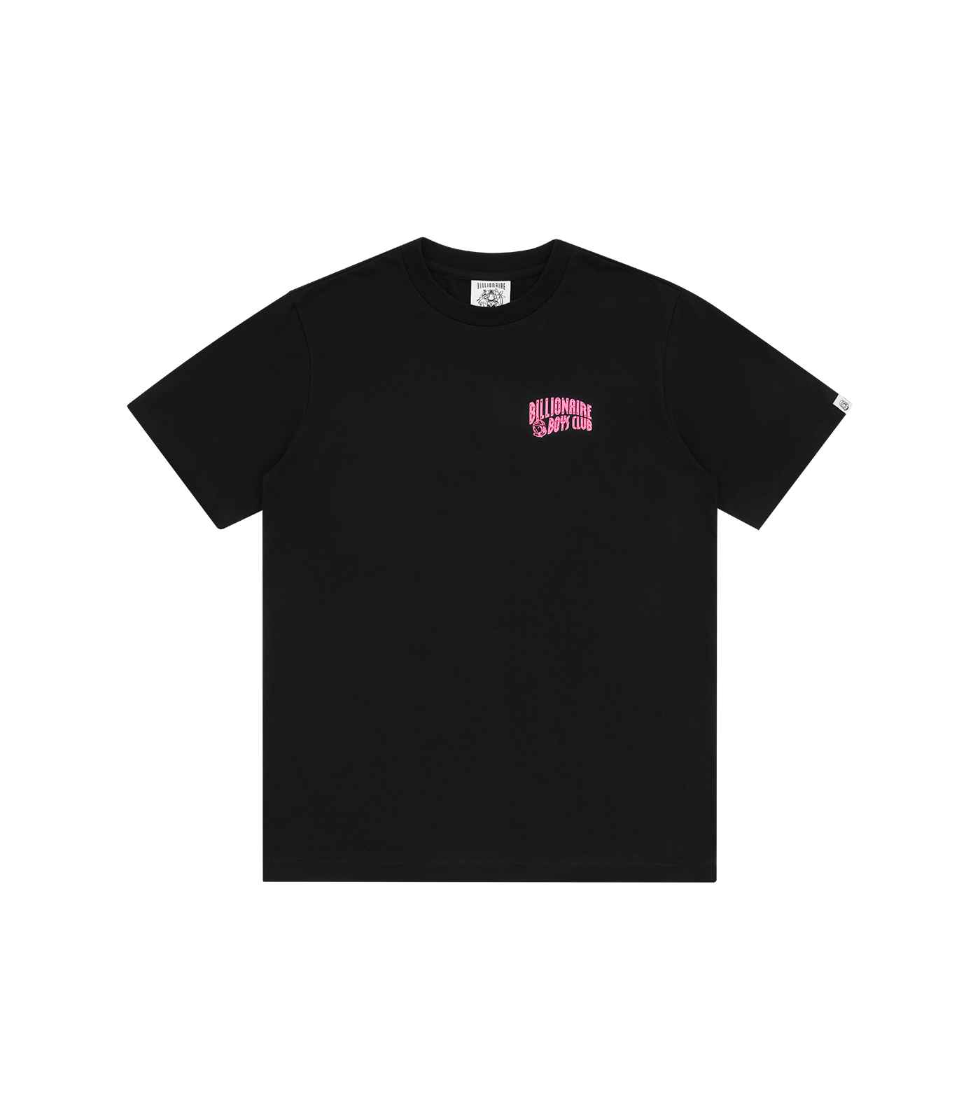 SMALL ARCH LOGO HIGHLIGHTER T-SHIRT - BLACK/PINK