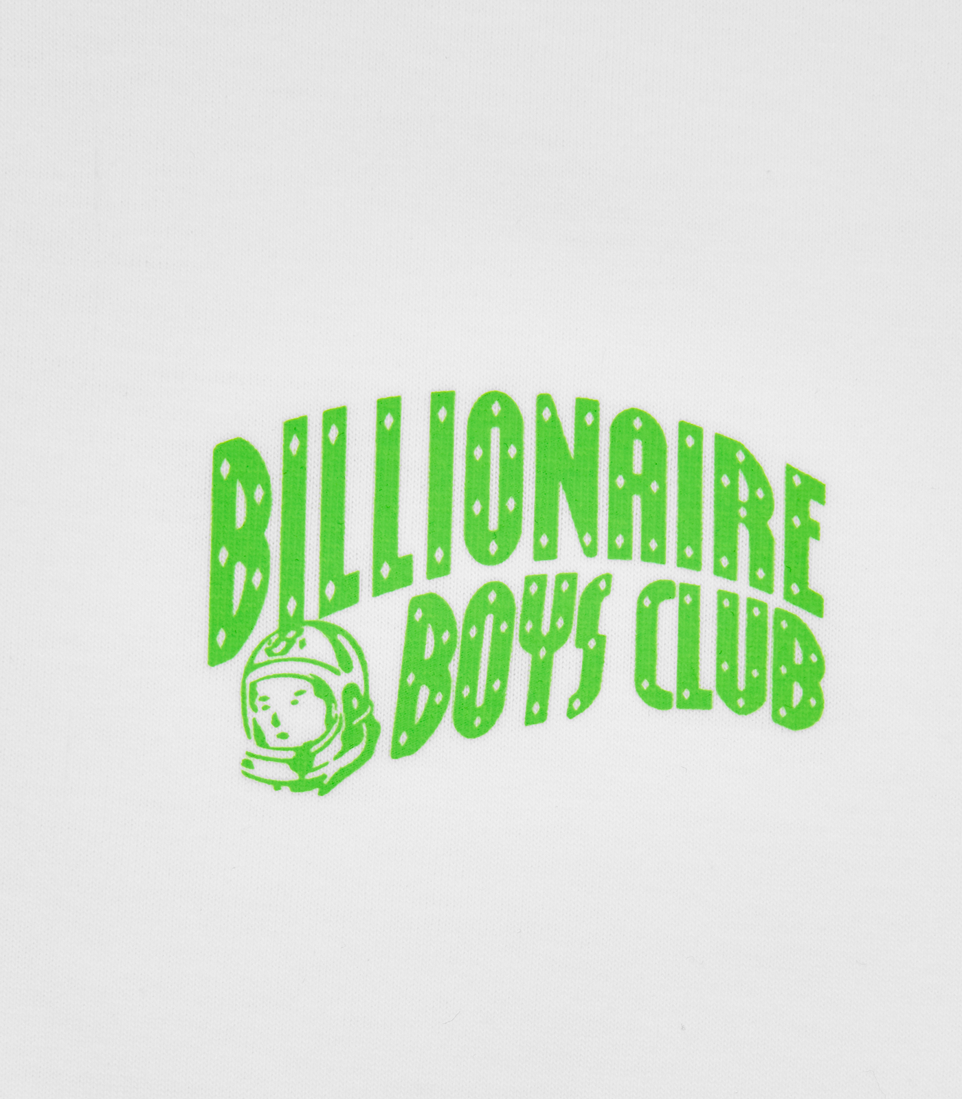 SMALL ARCH LOGO HIGHLIGHTER T-SHIRT - WHITE/GREEN