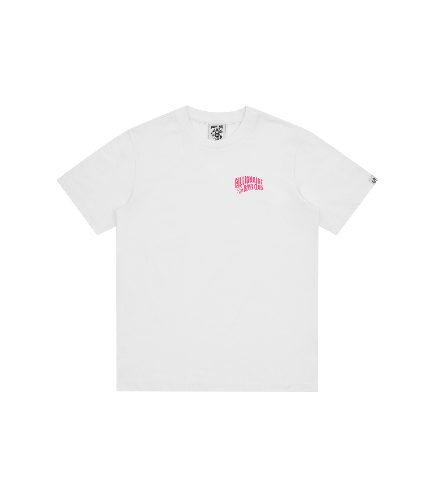 SMALL ARCH LOGO HIGHLIGHTER T-SHIRT - WHITE/PINK