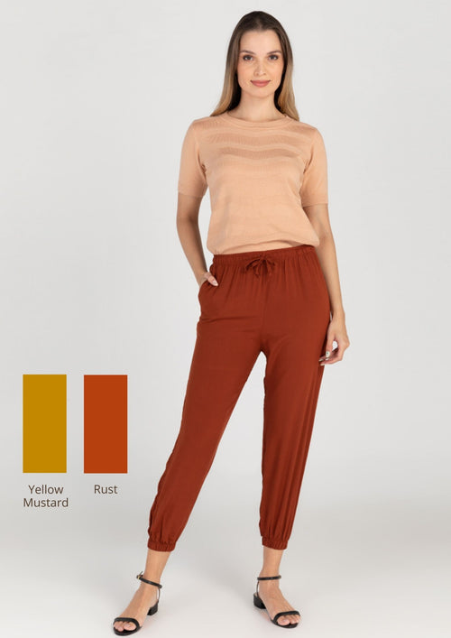 Free Size Square Pants SIMONE Petite - Rust