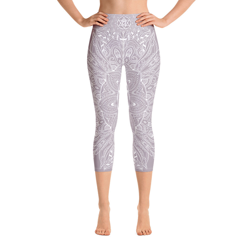 Mystic Mandala Heart Chakra Leggings by Goddess Swag