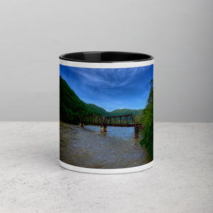 Prince Railroad Bridge Mug with Colored Interior