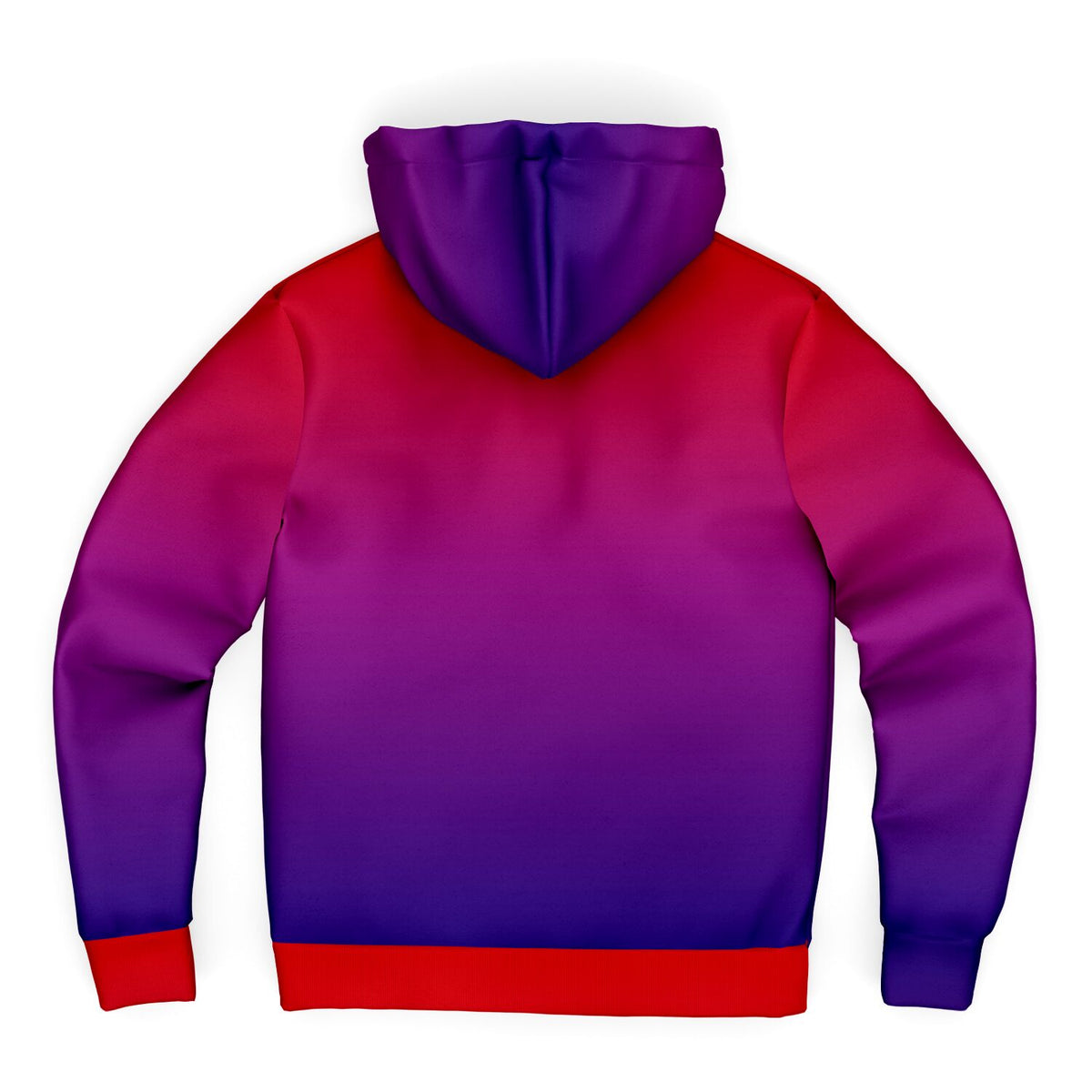 Red blue fade Microfleece Zip hoodie, Rave Hoodie, Festival Hoodie - Future  Is Retro