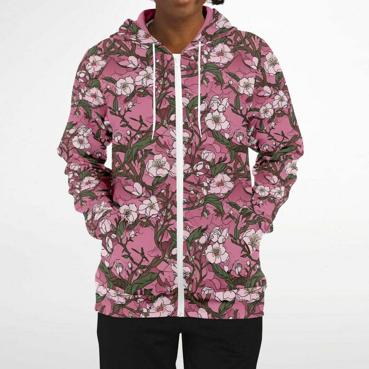 🆕️Girls All In Motion Floral Zip Up Hoodie