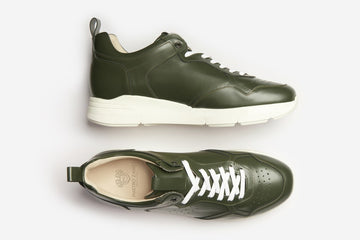 green casual sneakers