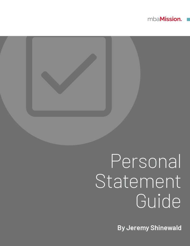 MBA Admissions Tips  Personal Statement Guide