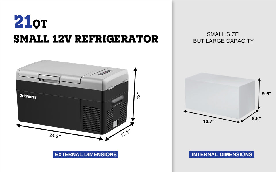 21Qt SetPower 12v Refrigerator