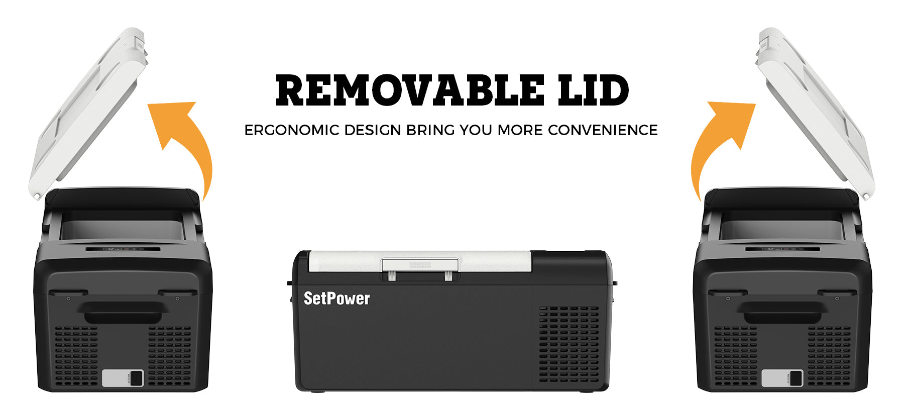 Set power MC15 Black portable fridge freezer