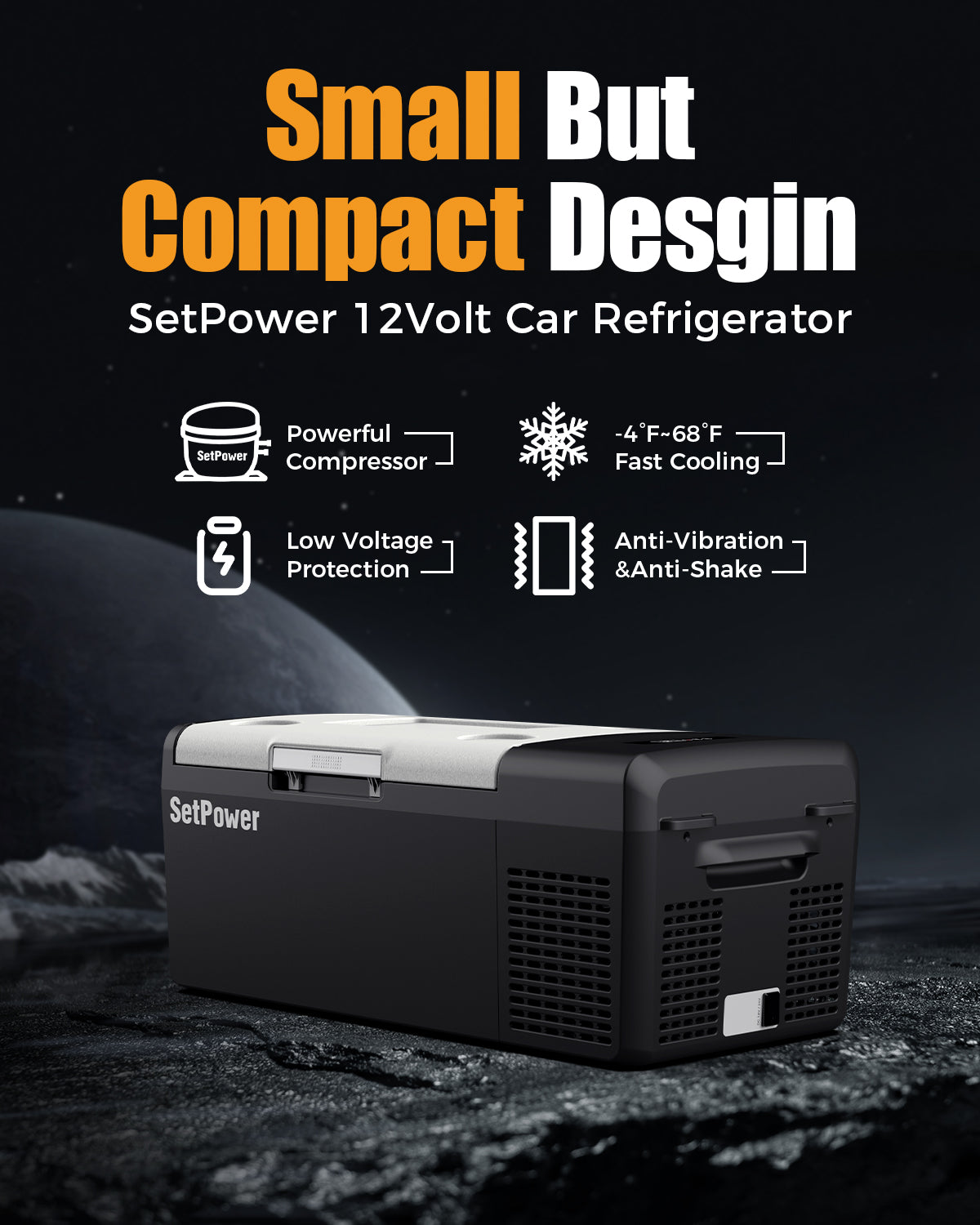 Setpower MC15 best car refrigerator, electric cooler for home