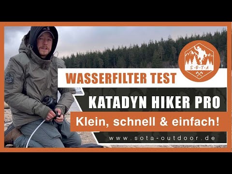 Load and play video in Gallery viewer, Katadyn Outdoor-Wasserfilter &quot;Hiker Pro&quot; Aktivkohle- und Glasfasertechnologie
