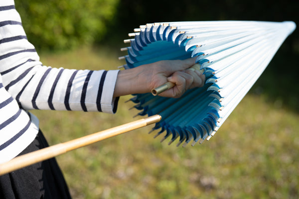 How to make a handle for a Japanese parasol type umbrella 3