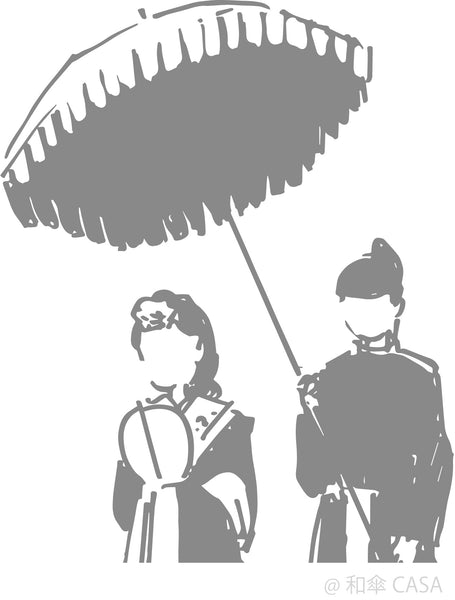 Image of a Japanese umbrella from the Asuka period