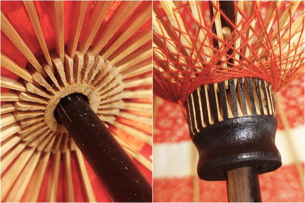 Foto de comparación de Rokuros de paraguas chino