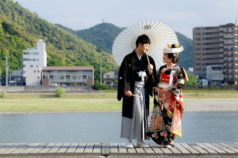 Japanese wedding ceremony and Japanese umbrella