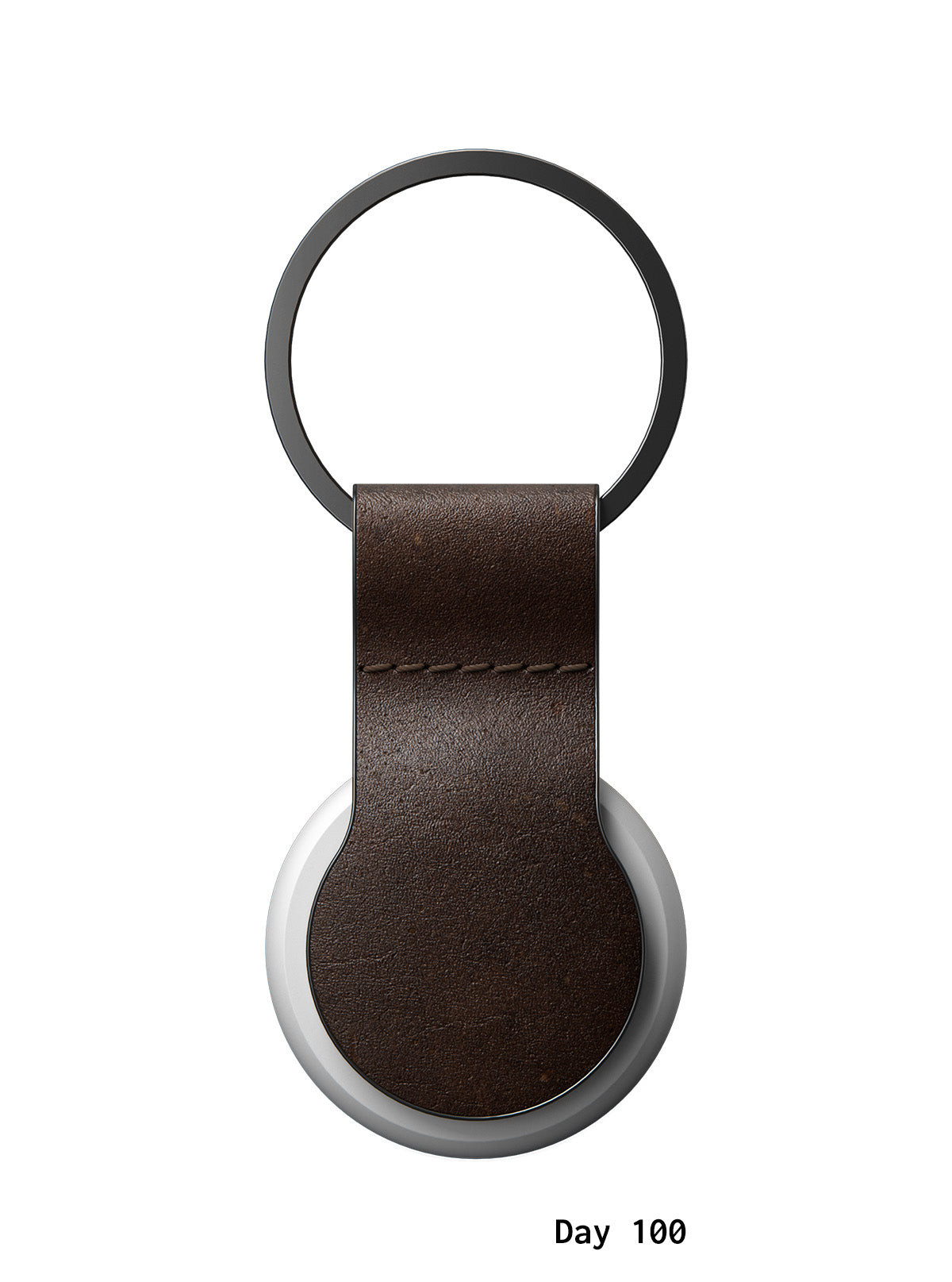 Leather Loop - AirTag, Keyring, Rustic Brown