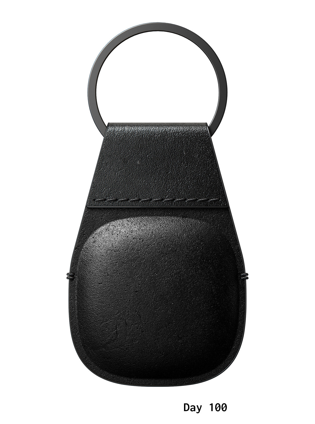 Nomad AirTag Leather Keychain - Black
