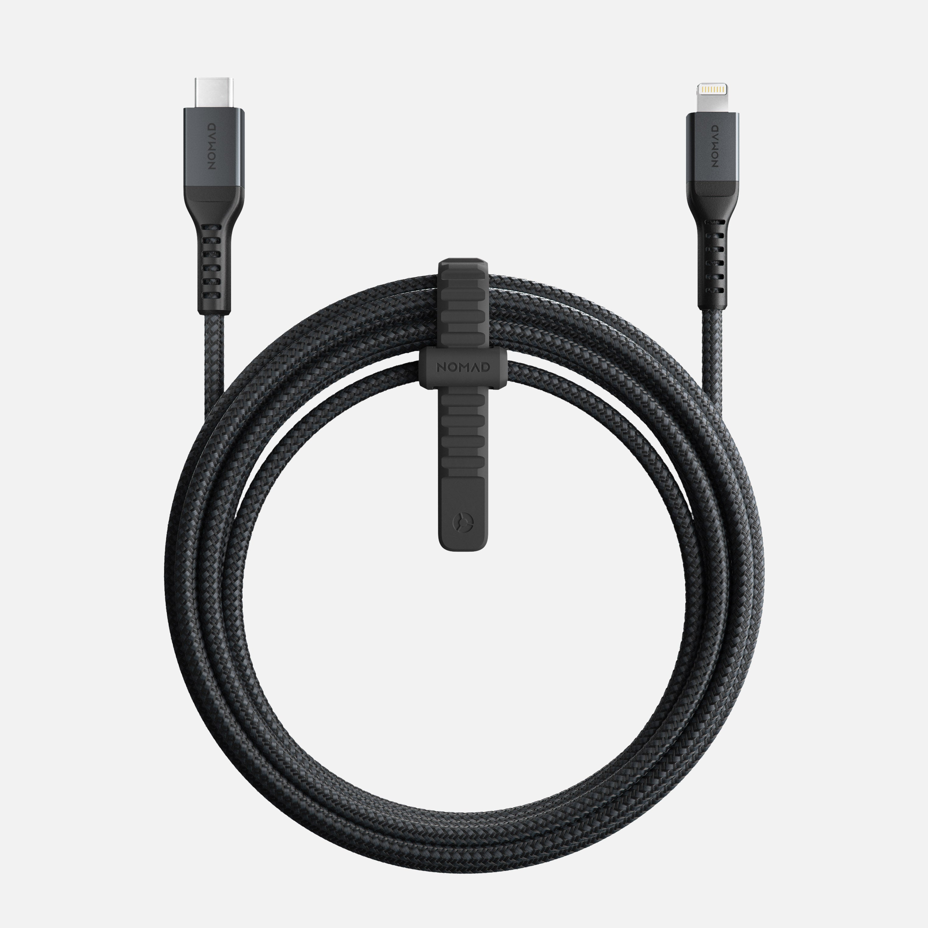 Câble USB-C vers Lightning tressé (1 m/3,3 pi, noir)