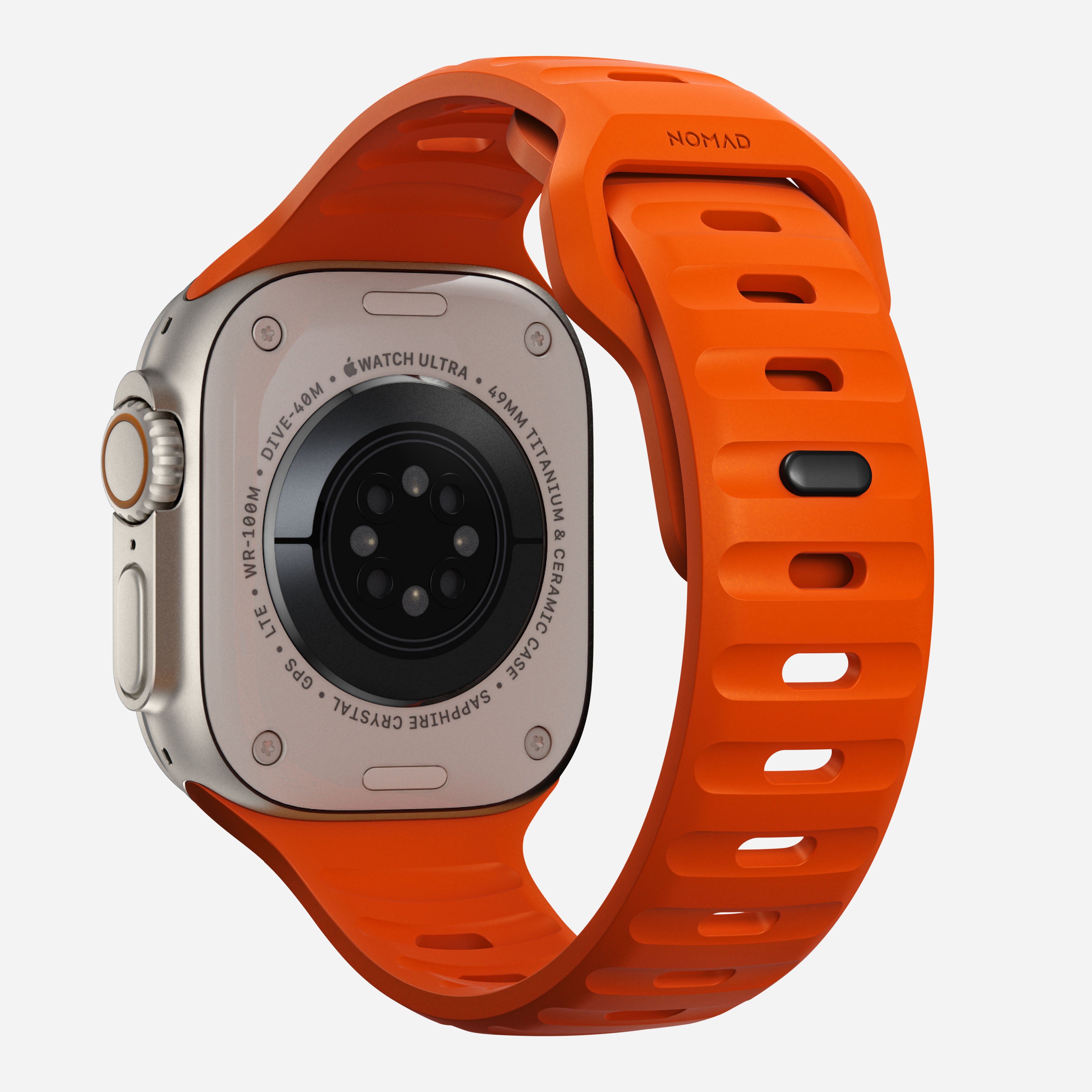 NOMAD® Sport Band - 45mm | Ultra Orange for Apple Watch Ultra 