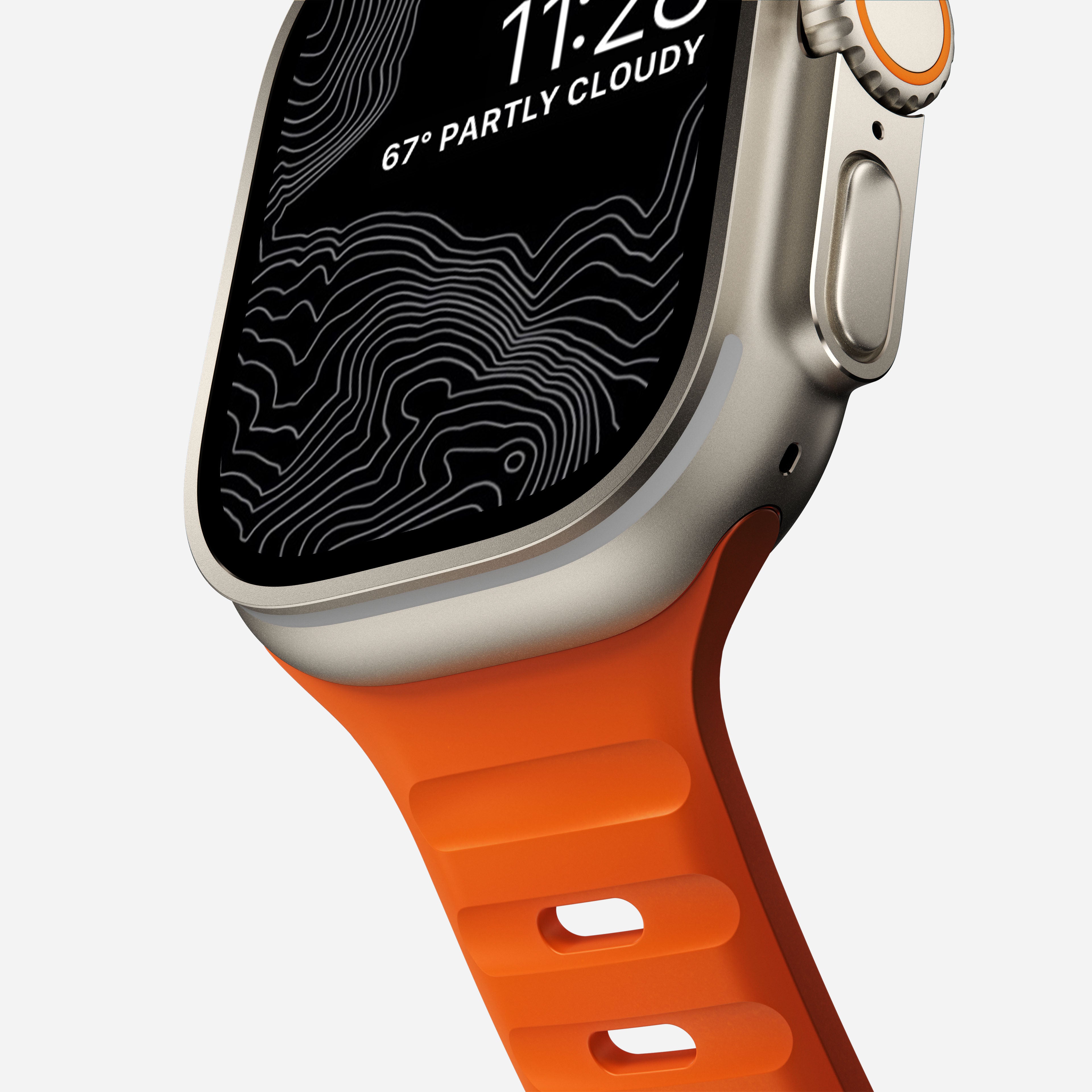 NOMAD® Sport Band - 45mm | Ultra Orange for Apple Watch Ultra 