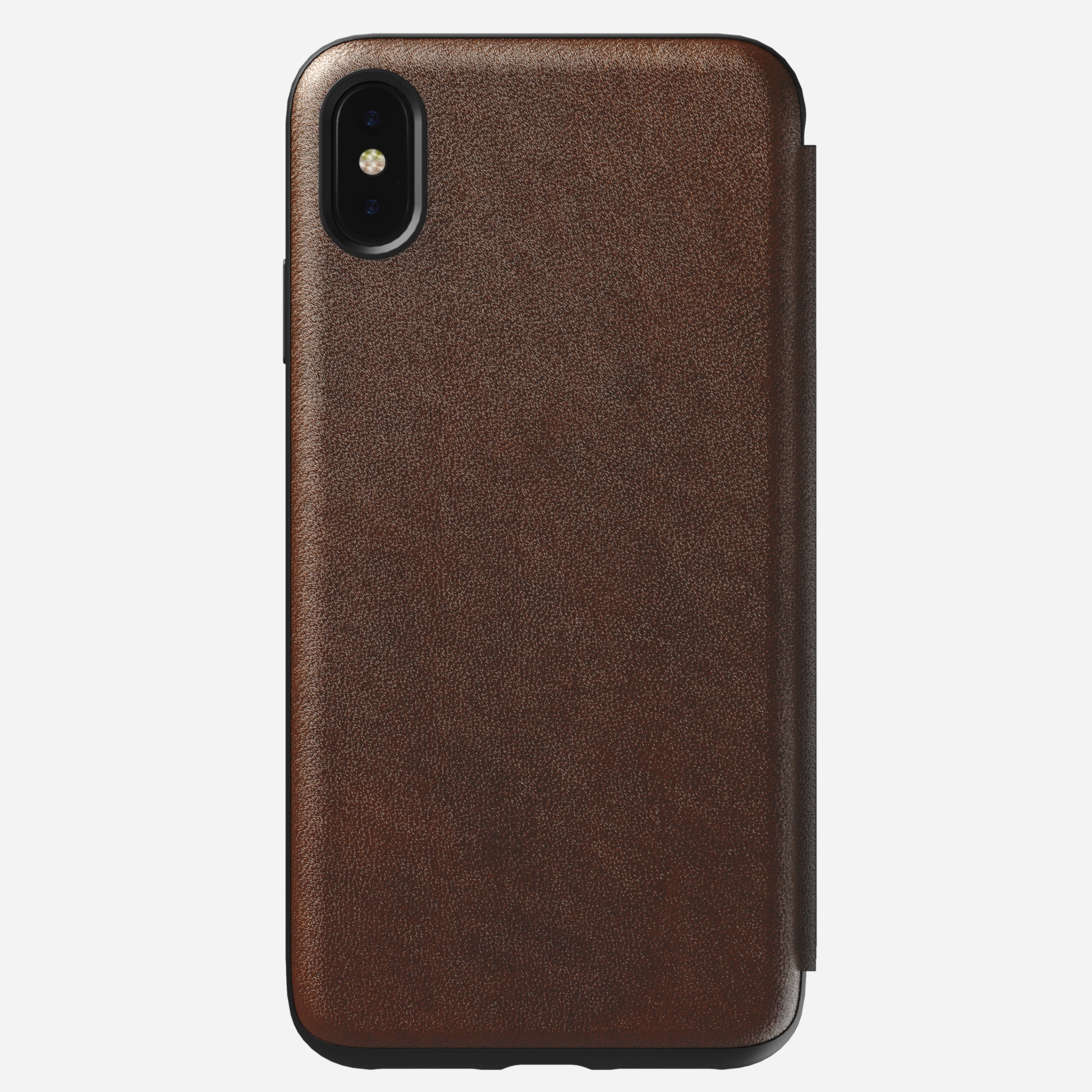 Modern Leather Folio - iPhone XS Max | Rustic Brown | Horween | NOMAD®