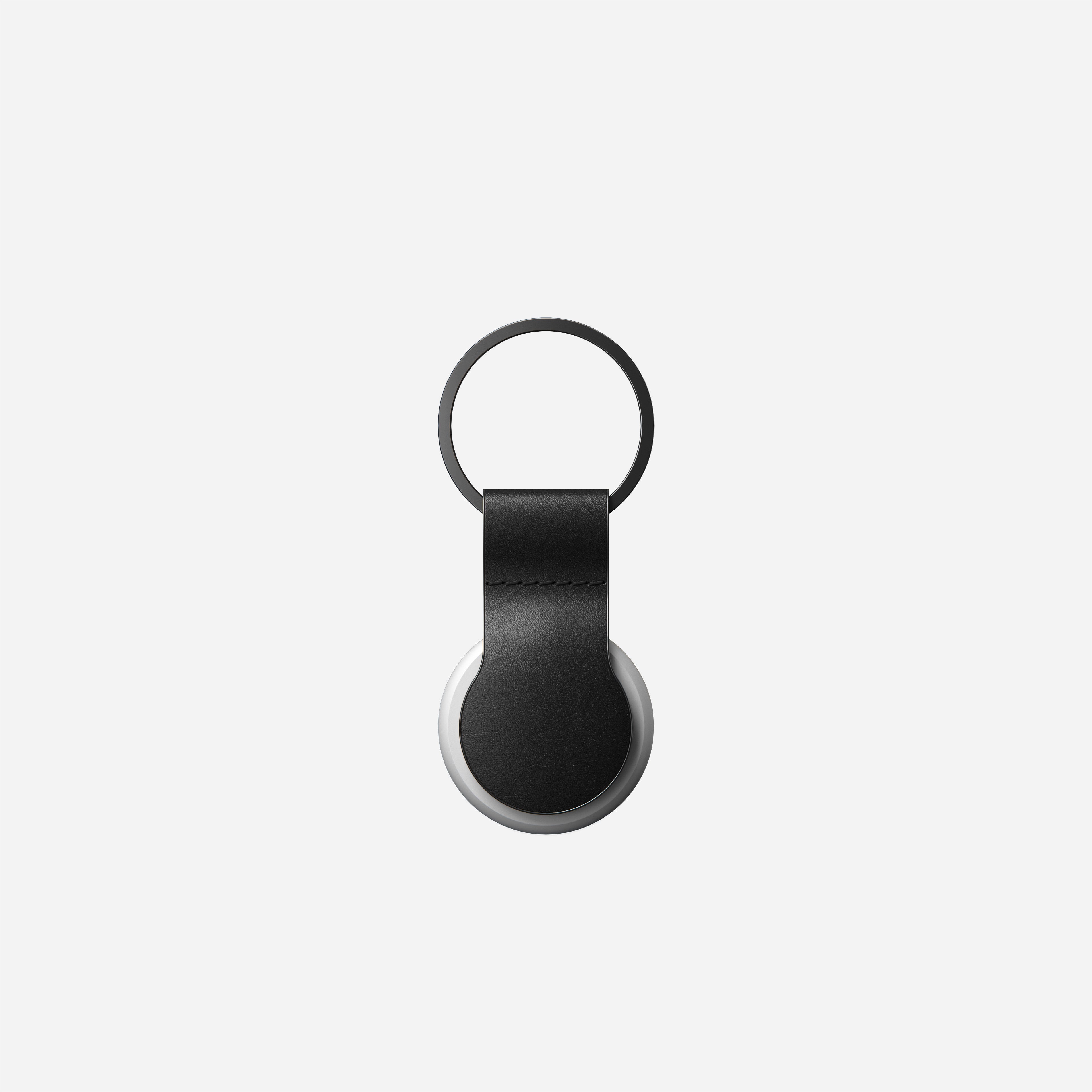 Alcantara Genuine Leather Designer AirTag Case with Key Ring/Loop
