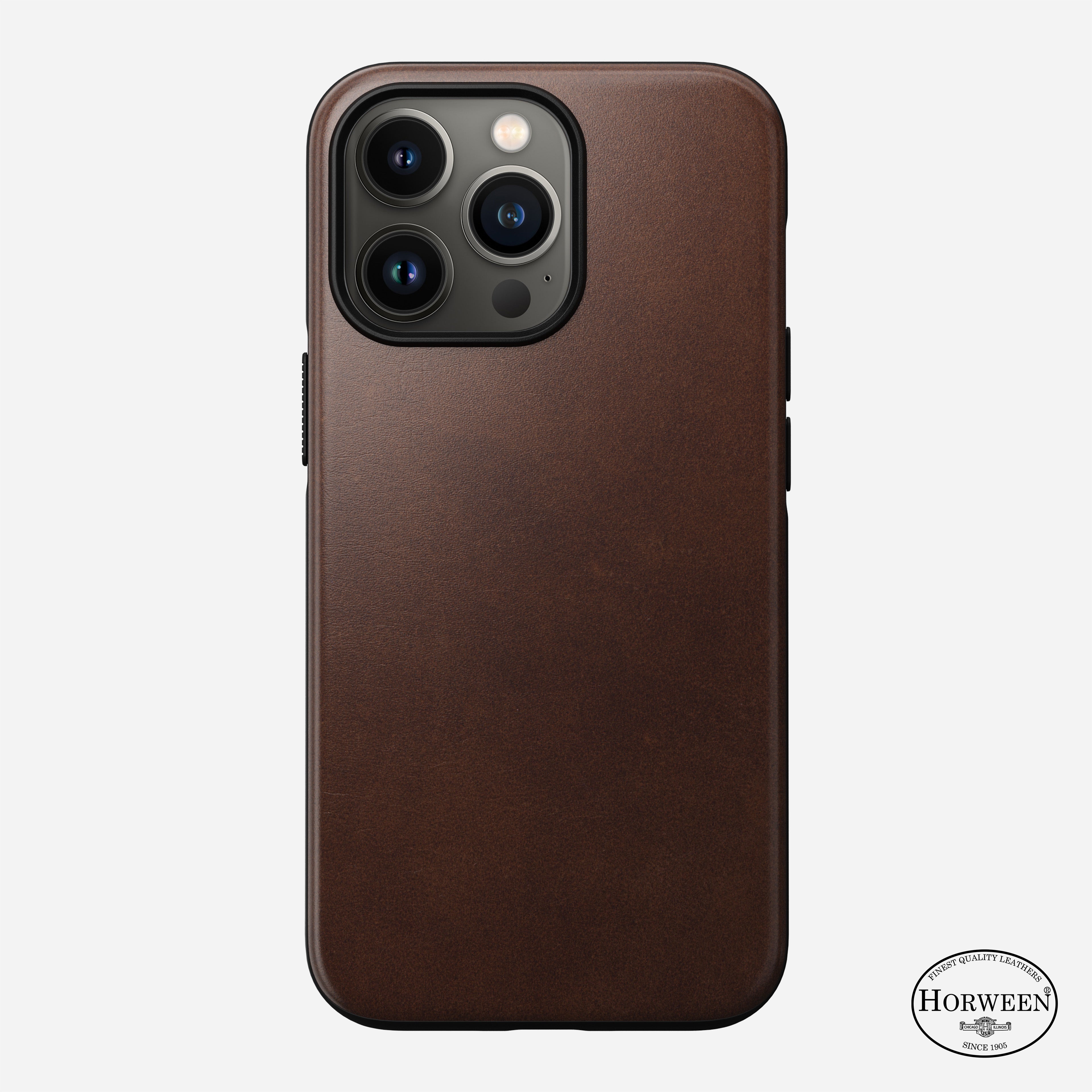 Modern Leather Case - iPhone 13 Pro | Black | Horween | 10ft Drop