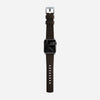 Active strap pro heinen leather classic brown silver hardware 40mm