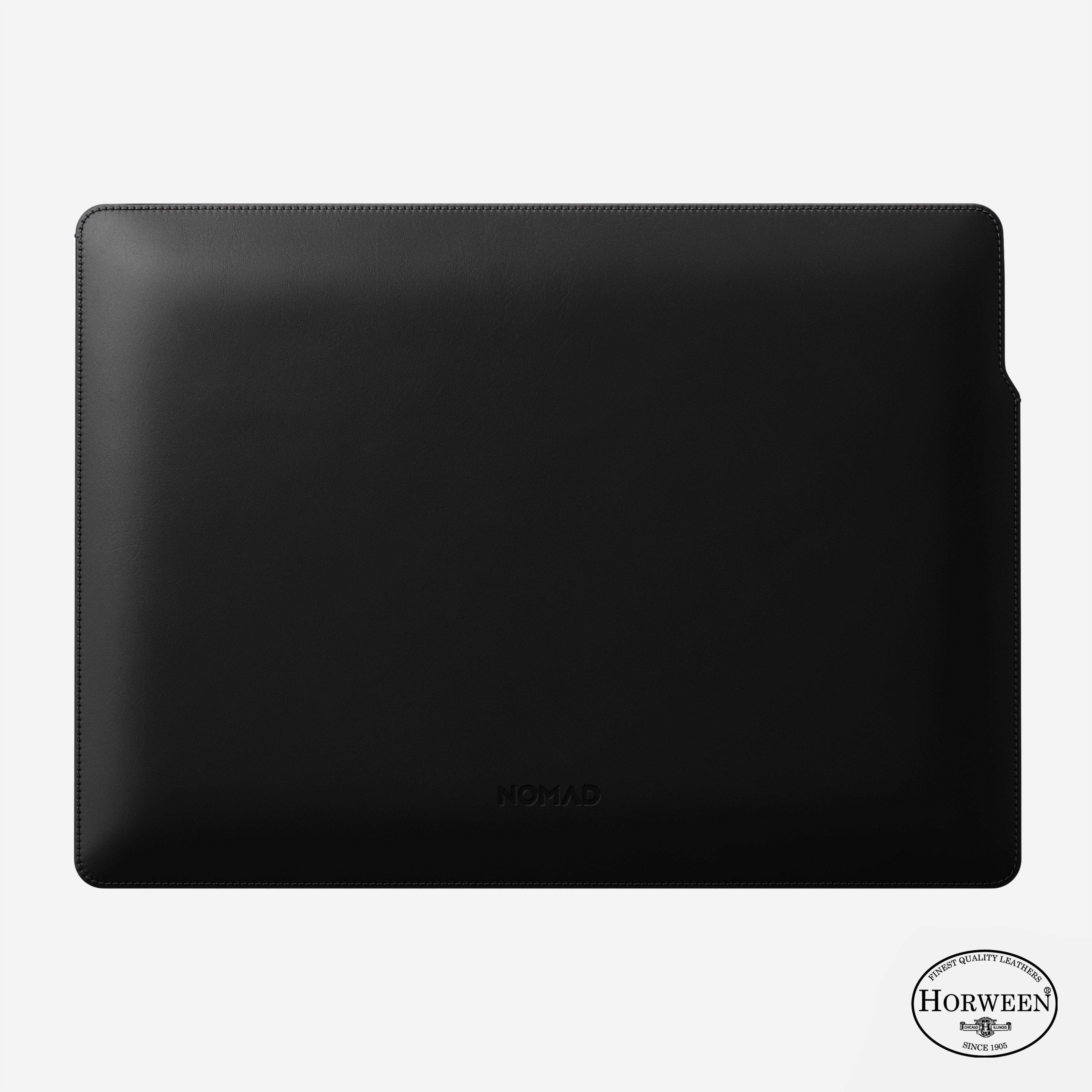 MacBook 16 & 15 inch Leather Sleeve - SANDMARC Black