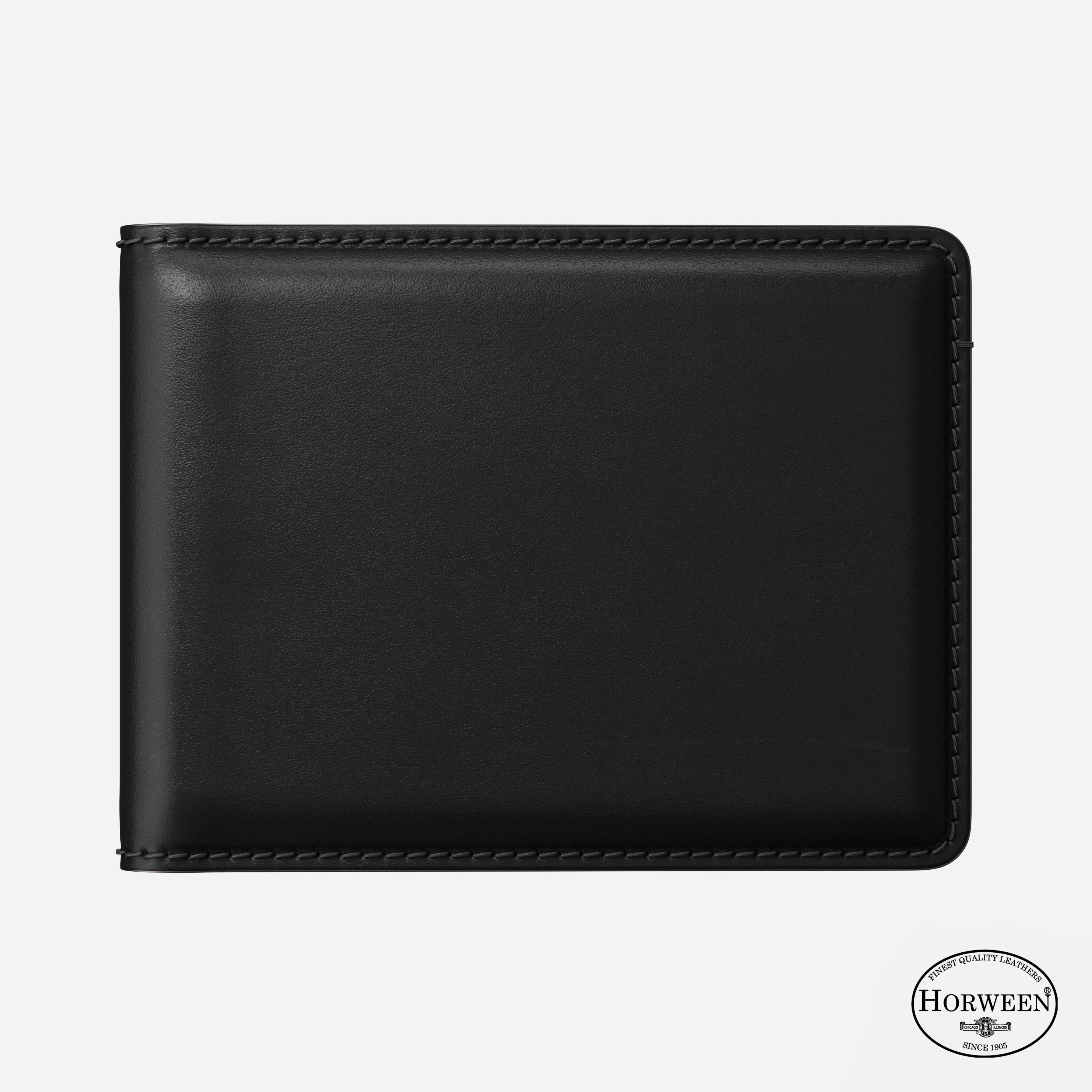 Black Bifold Horween Leather Wallet