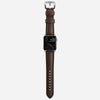 Traditional strap rustic brown silver hardware    