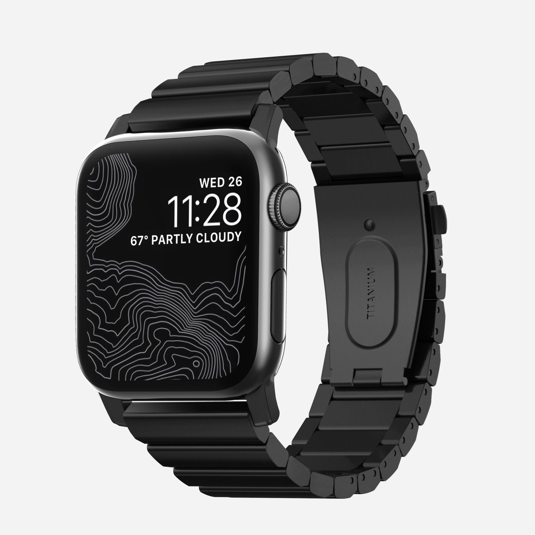 Titanium Apple Watch Band, Black 