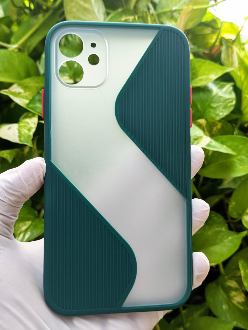 Green Flash Grip Silicone Case For Apple Iphone 11 Caselolo