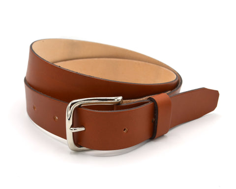 ceinture cuir camel made in France