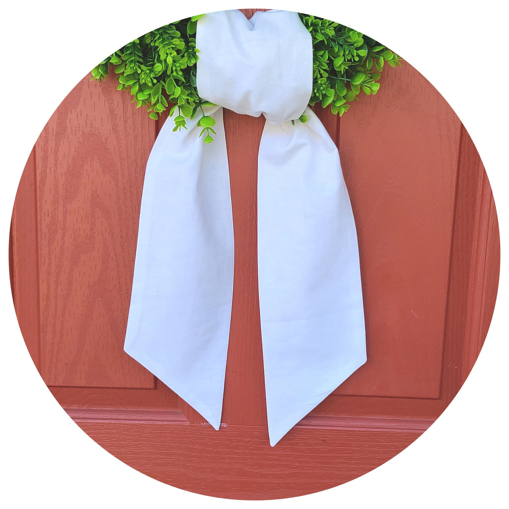 Linen Wreath Sash - Fall & Christmas – Lolligram Stitches