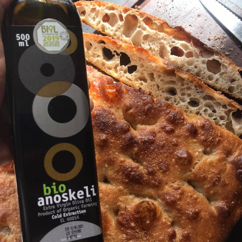 Focaccia med surdej og olivenolie