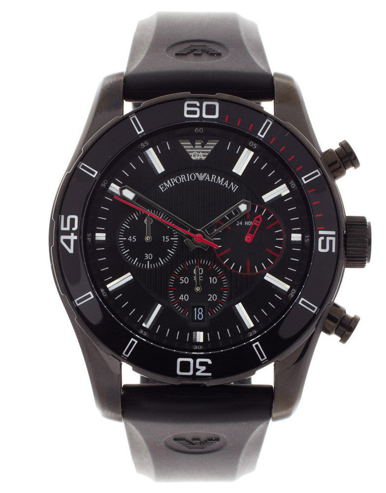 armani rubber watch