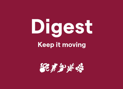 Clover Digest - Keep it moving, shown with blend illustrations