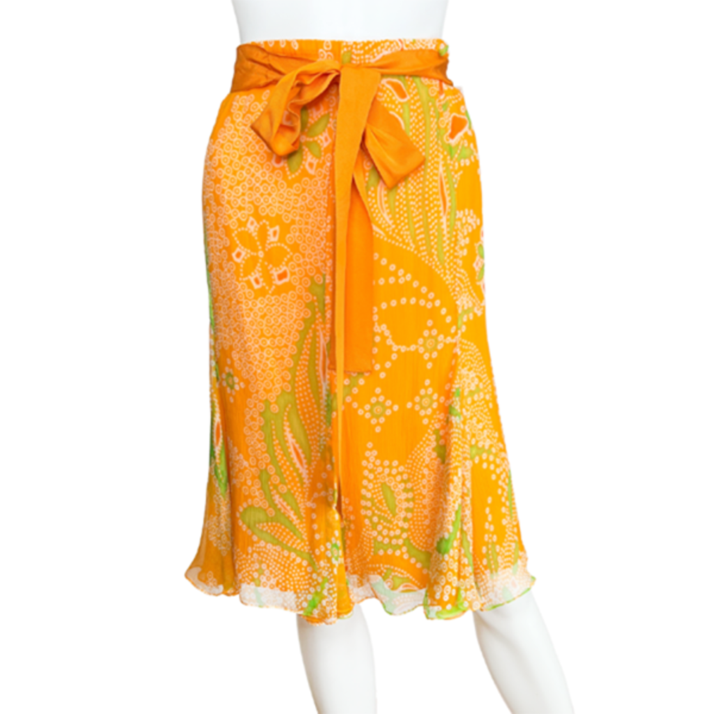 ralph lauren orange skirt