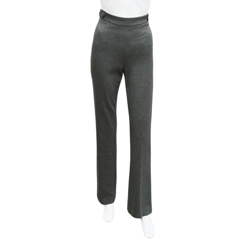 image of Gray Straight-Leg Pants