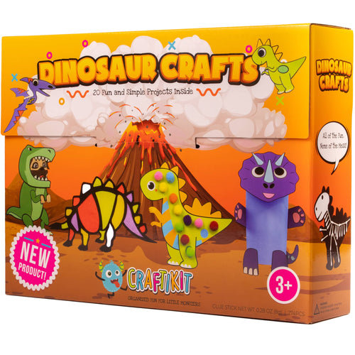 LC Crafts Arts and Craft Kit for Toddlers and Preschoolers, Easy Crafts for Kids Ages 3-5 - Animal Craft Set Includes Supplies and Inst