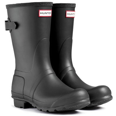 matte black hunter boots