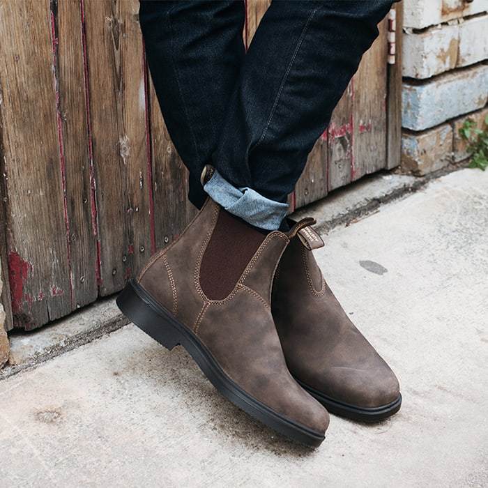 blundstone grey chisel toe