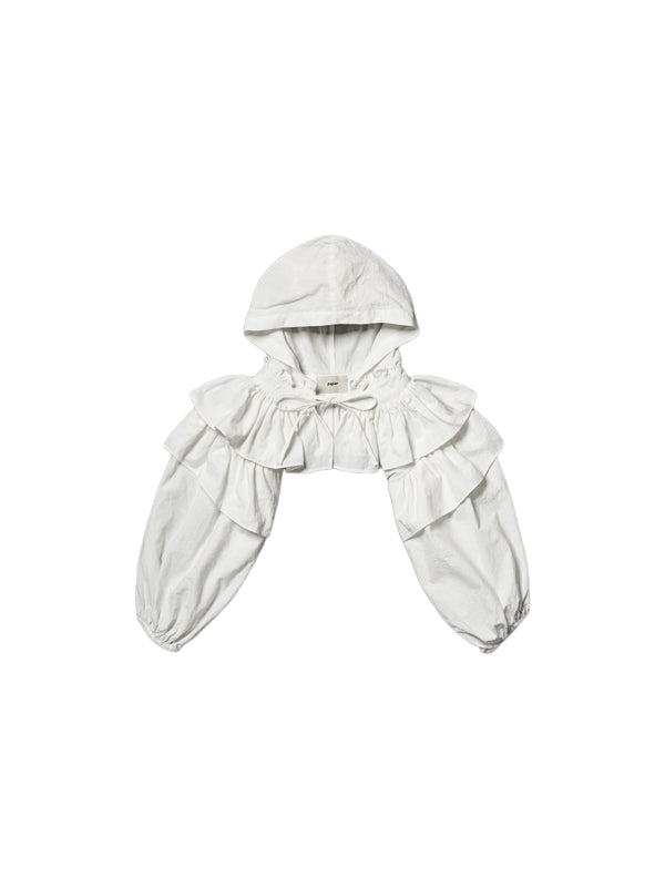 papier Muffler Poncho/ivory 2022FWポンチョ - ポンチョ